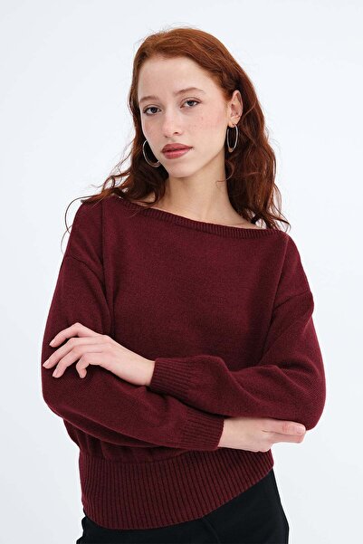 Addax Boat Neck Knitwear Sweater K3526