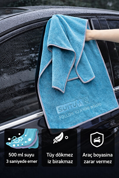 CONOCER Premium Mikrofiber Araç Kurulama Havlusu | Yüksek Emici, Çizmez, Tüy ...