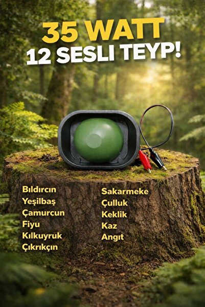 ÖZDEMİR AV MARKET 59 ÖRDEK ÇULLUK BILDIRCIN KAZ SESİ BULUNAN 12 SESLİ 35 WATT...