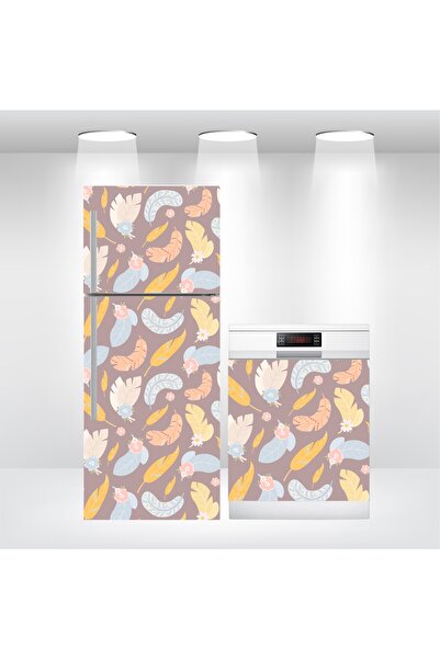 Bigaimaj Folie autoadezivă pentru ușă frigider și mașină de spălat vase, mode...