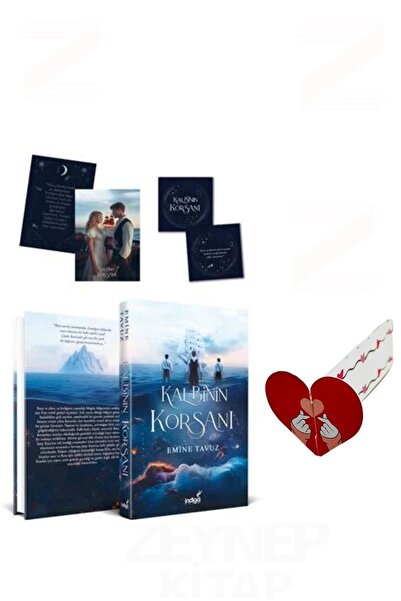 İndigo Kitap Kalbinin Korsanı - Emine Yavuz (CİLTLİ)(Özel Tasarım Kalp Ayraç ...