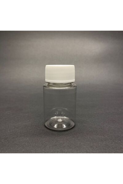 Pause Art Home 30 CC ŞEFFAF PET KAVANOZ - BEYAZ SIZDIRMAZ KAPAKLI - 30 ML GEN...