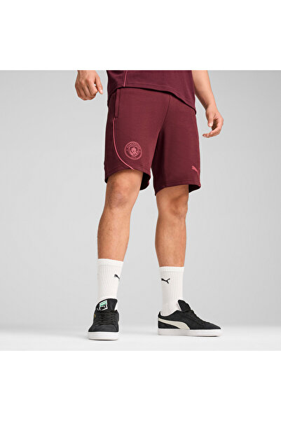 Puma Mens Manchester City Casuals Shorts - Red