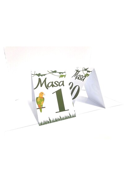 OEM Set numere de masa M12, Carton, Safari, 30 buc