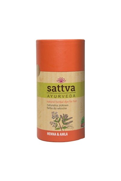 sattva Vopsea de păr cu henna și amla, 150g - Ayurveda