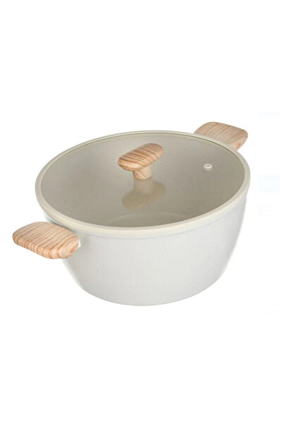Lumi LUXURY Non-Stick Saucepan with Ceramic Finish and Lid Ø28cm 6.4L