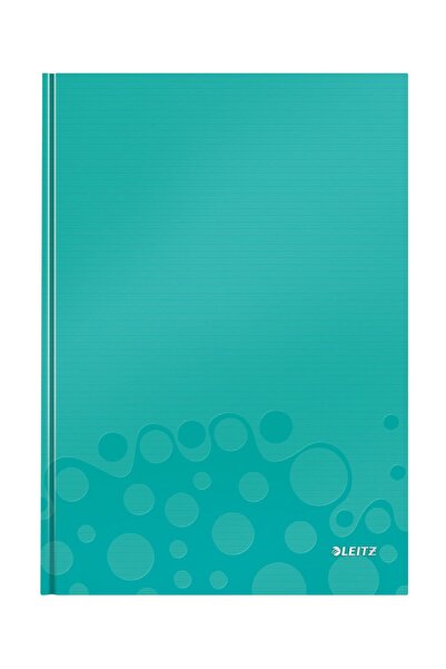 Leitz Caiet de birou A4 pătrat, copertă cartonată turcoaz, Wow