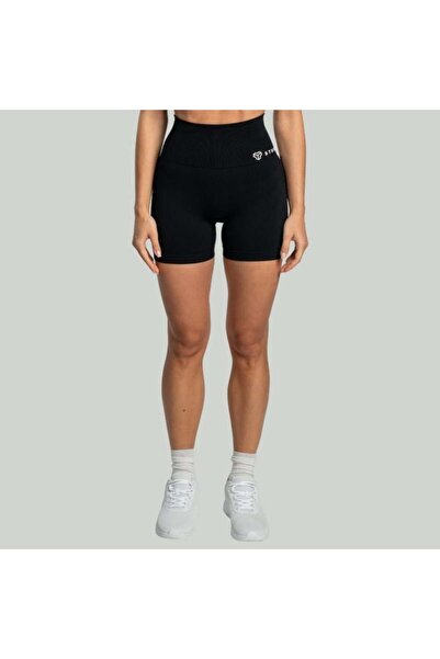 GymBeam Pantaloni scurți fără cusături pentru femei, negri - STRIX