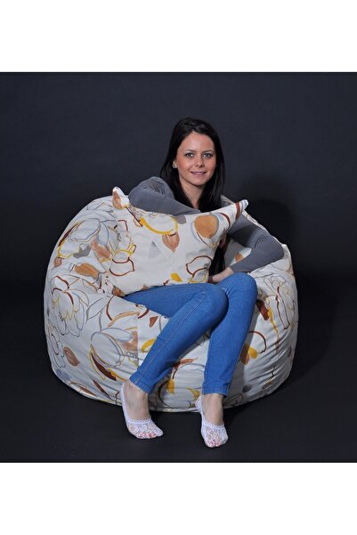 Pufrelax Methuselah Armchair Set with Cushion, Textile Material - Blossom