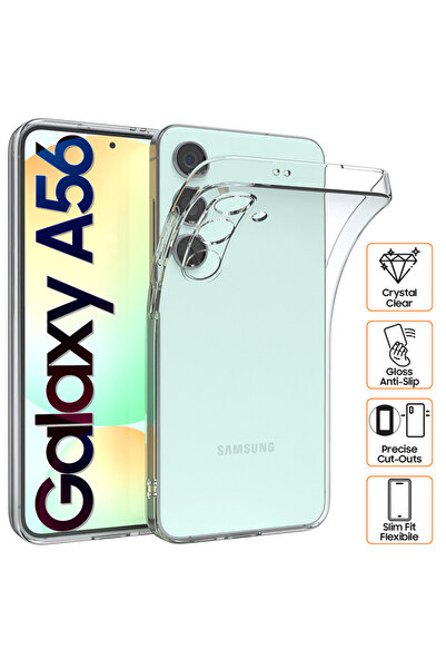 Gekko Mobile Clear Case for Samsung Galaxy A56 (A566), Silicone Gel, Ultra Th...