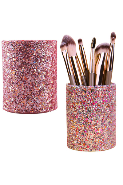 Three top online Recipient pentru pensule și accesorii, roz pal