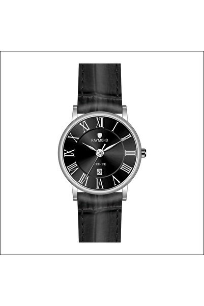 Raymond Men's Roman Numerals Classic Retro Watch - Rym-631820 Ss-Bk