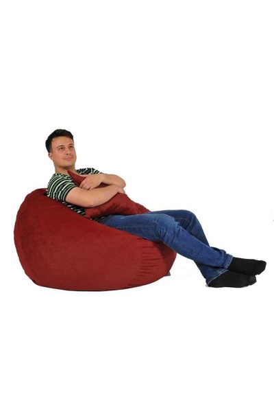 Pufrelax Methuselah Armchair Set with Cushion, Material - Sour Cherry