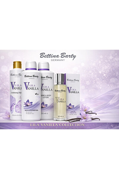 BETTİNA BARTY Lila Vanilla Şampuan, Bath & Shower Gel, Hand & Body Lotion, Pa...