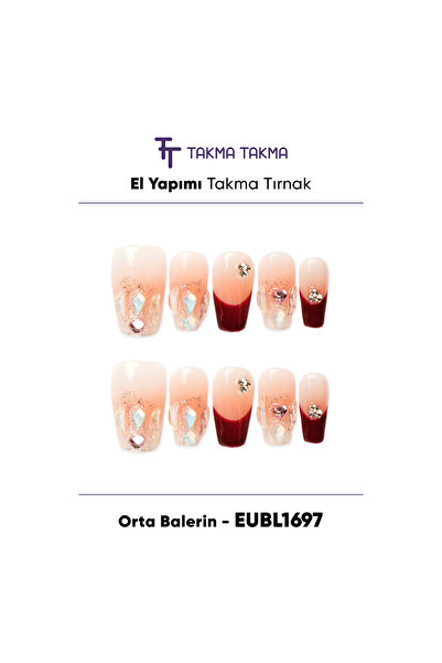 Takma Takma EUBL1697 Orta Balerin 10'lu Tekrar Kullanılabilir El Yapımı Prote...