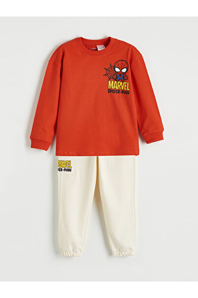 LC Waikiki Σετ αθλητικής φόρμας Spider-Man με τύπωμα για αγόρια