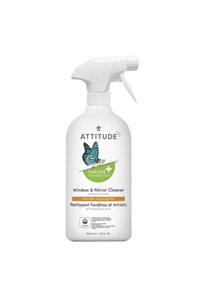 Attitude -Friendly Window and Mirror Cleaner Citrus Zest, 800ml -