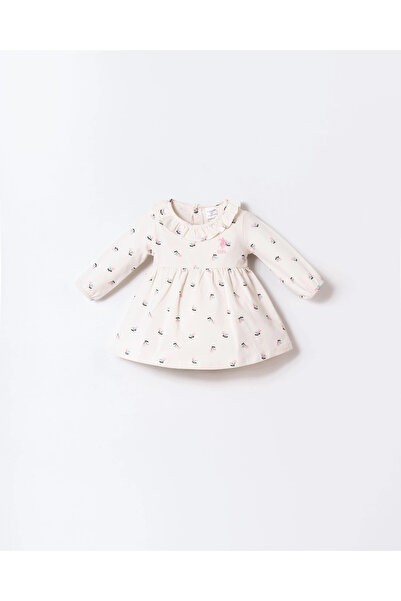 U.S. Polo Assn. U.S.Polo Assn. Baby Girl Dress - Ecru