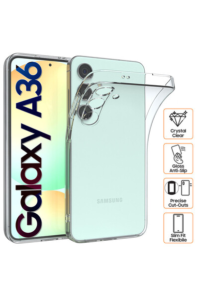 Gekko Mobile Clear Case for Samsung Galaxy A36 (A366), Silicone Gel, Ultra Th...