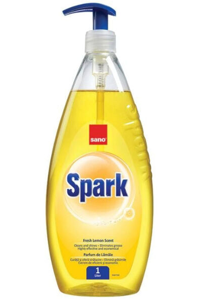 Sano Detergent de vase 1l Lămâie Spark