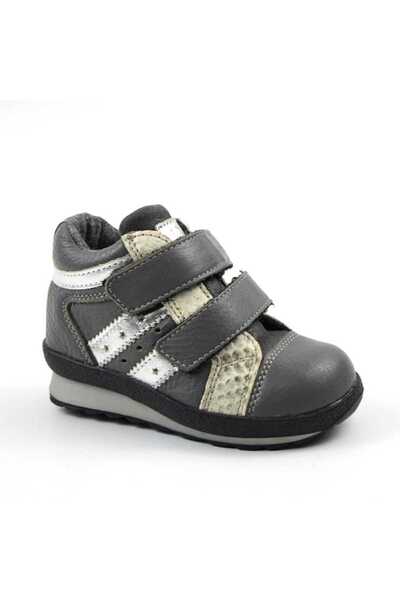 tino Children's sports boots, made of natural leather 3237-GRI/12