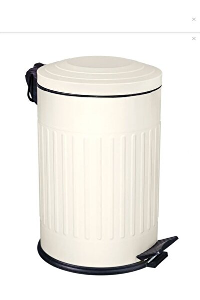 PoloChef Coș de gunoi cremă din seria Vintage de 16 litri cu capac amortizor ...