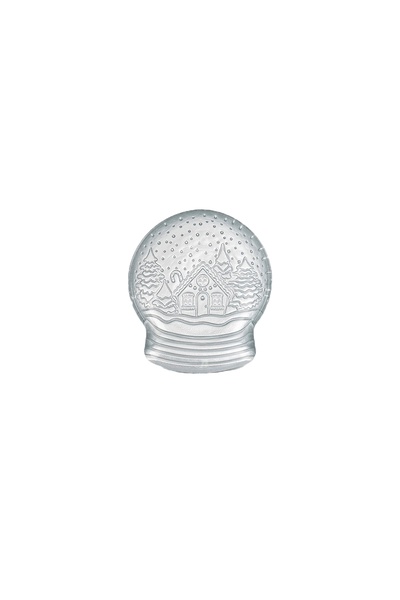 HERITAGE Snow Globe Glass Decorative Snack Bowl Sauce Bowl Serving Presentati...