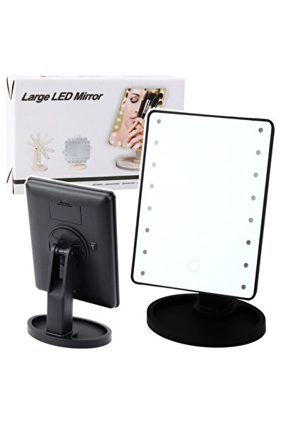 Three top online LED Cosmetic Mirror with Stand Adjustable Black