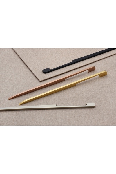 swicon LAZARO GARDIROP KULPU PORTMANTO KULPU BOY KULP UZUN KULP 600 MM SİYAH