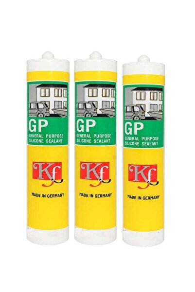 Kf General Purpose Silicone Sealant, Transparent, 280g (Pack of 3)