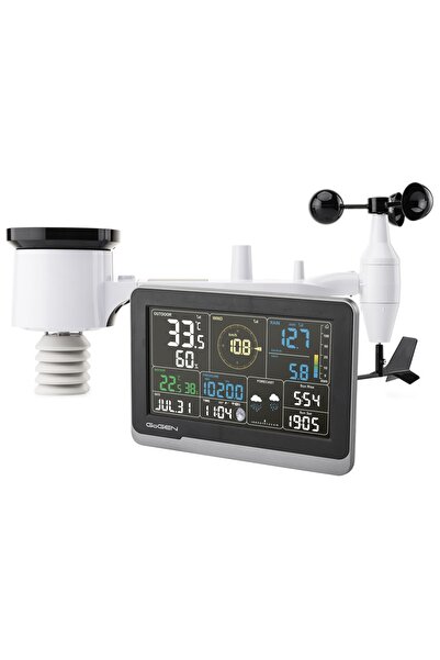 Gogen ME4900 professional weather station, color LCD, rain, temperature, wind...