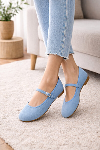 Ghattix Удобни дамски балетни пантофки от велур