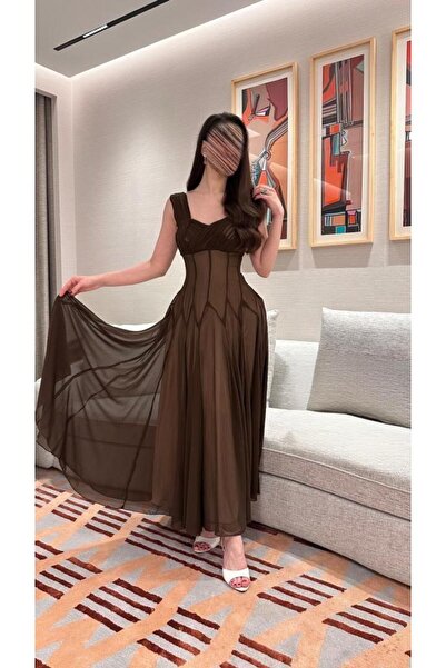 Genenic Elegant brown Eid dress