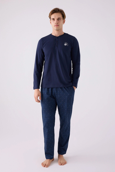 Arnetta Men's Double Set - Dark Blue