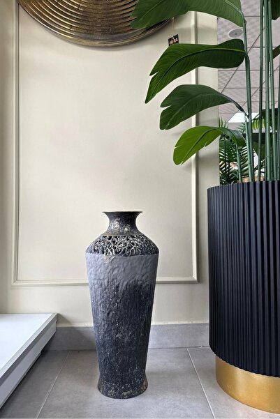 HERA DEKOR Imported Metal Floor Vase