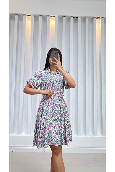 MY GRS ÇITIR KISA KOL KISA GÖMLEK ELBİSE