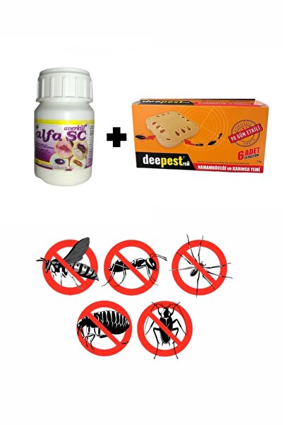 Deepest Alfa SC 50 ml Kokusuz Haşere İlacı + 6’lı Hamam Böceği & Karınca Yem ...
