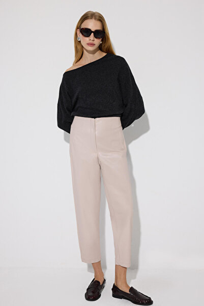 Touché Privé High Waist Vegan Leather Pants with Pensils