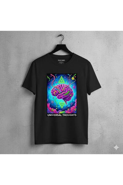 playwear تيشيرت مطبوع بتصميم عالمي كبير الحجم للجنسين من PLAY WEAR
