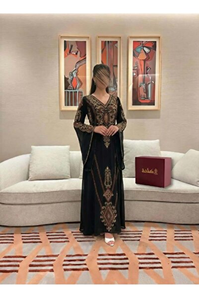 Genenic Elegant black jalabiya