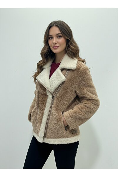 PAOLO FRAMINCO KUZU DERİSİ CAPPUCHINO KÜRK DERİ CEKET