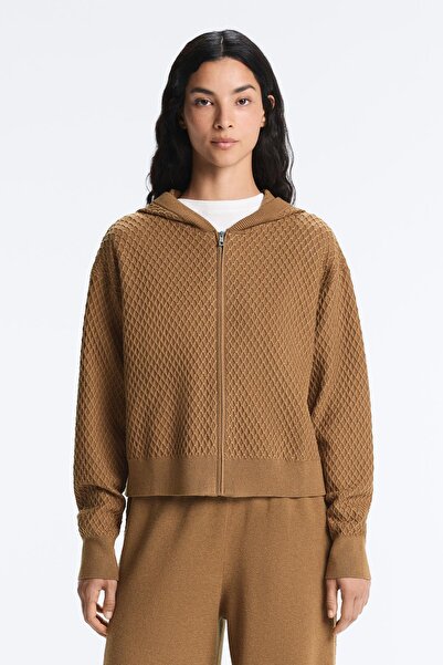 Oysho Kapüşonlu örgü ceket