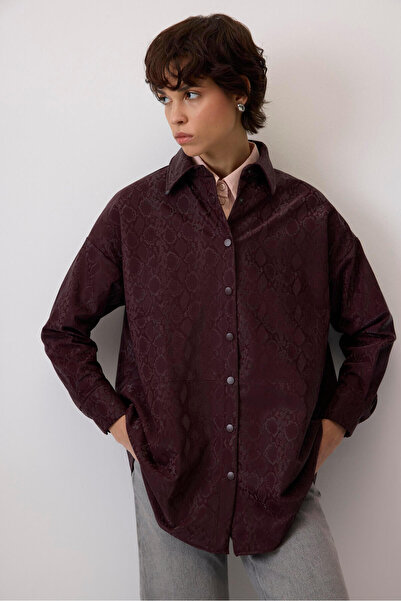 Touché Privé Patterned Leather Shirt