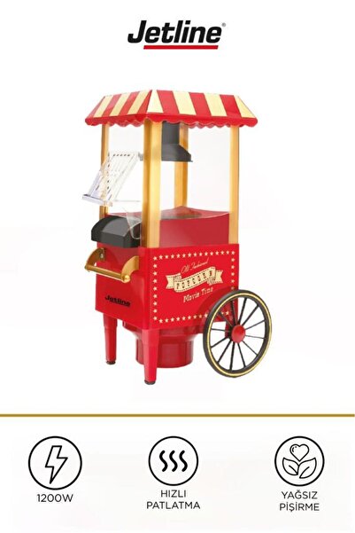 Torima Jetline Oil-Free Corn Popper Popcorn Machine Ptly-01 Red