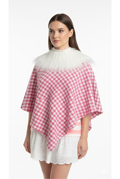 Daisy kürk kaşkol , pelerin , panço , atkı