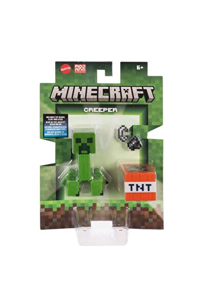 MINECRAFT Blok Oluştur Serisi Creeper Figürü (JCN29) – 8 cm | Orijinal | 6+ Yaş