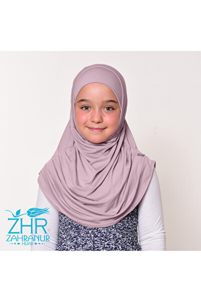 ZAHRANUR HİJAB Çocuk Pratik Kolay Kullanım Başörtü Eşarp (Bone Dahil)