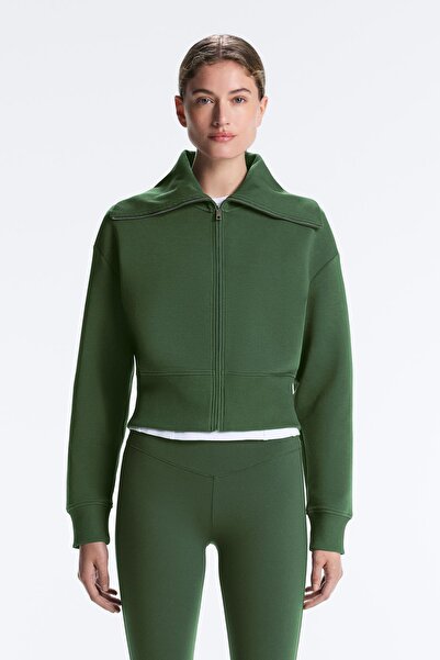 Oysho Yüksek Yaka Pamuklu Karışım Ceket