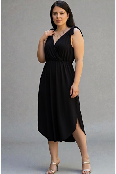 Bibedenstil Kadın zarif kesim ayarlanabilir dekolte sandy likralı omuzdan bağ...