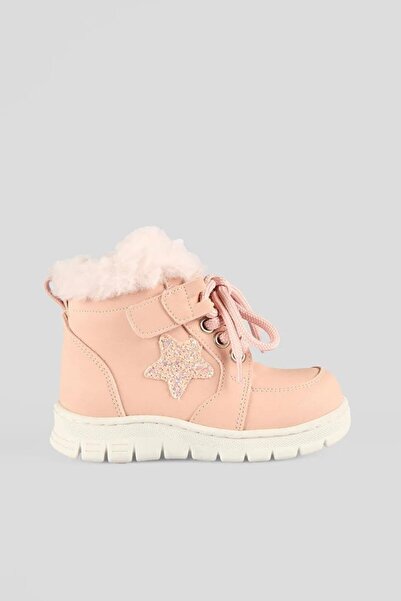 Vicco Punto Fur Orthopedic Children's Boots Pudra